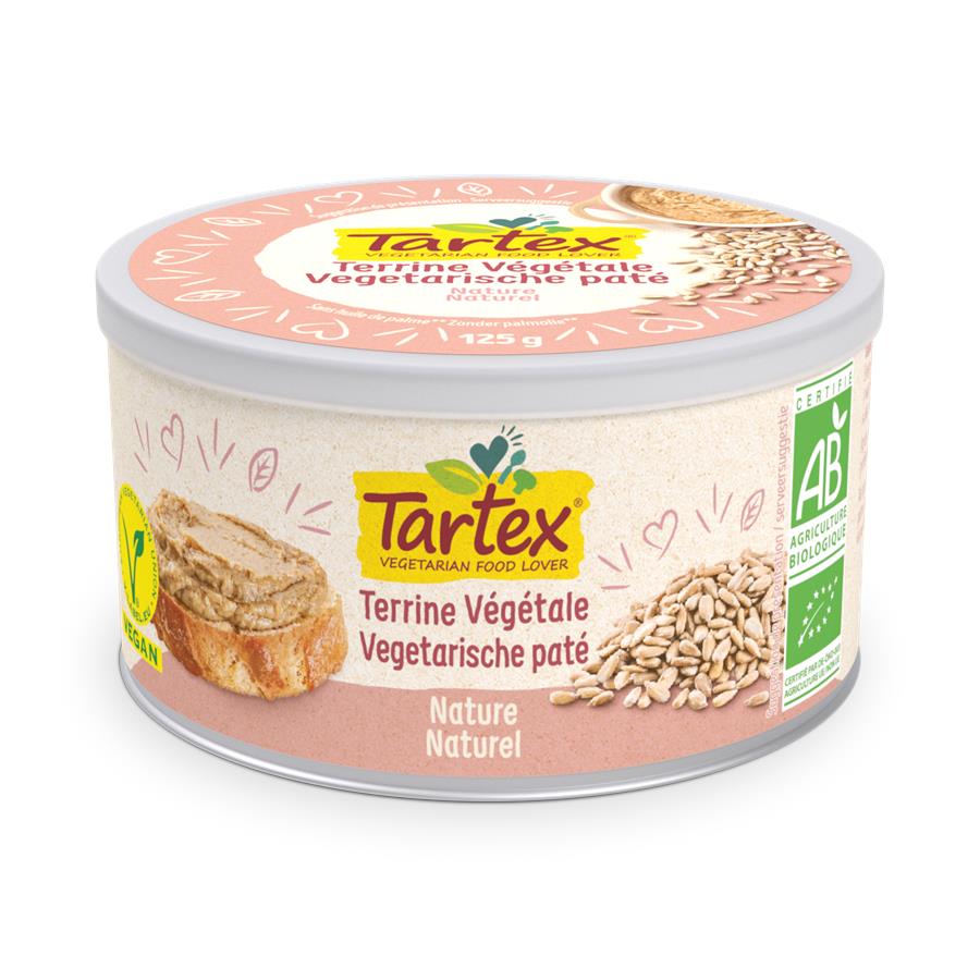 Voeding: TARTEX VEGETARISCHE PATE NATUUR 125G